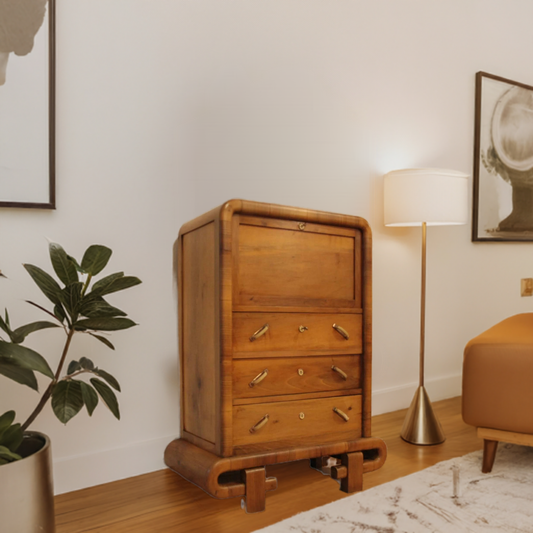 Secretaire in noce Art Decò anni 50 Mid Century Modern stile elegante