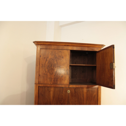 Secretaire scrittoio credenza Umbertino rovere massello originale fine ottocento