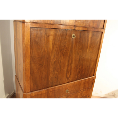 Secretaire scrittoio credenza Umbertino rovere massello originale fine ottocento