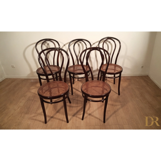 Set di Sedie in stile Thonet Drava con seduta in canna