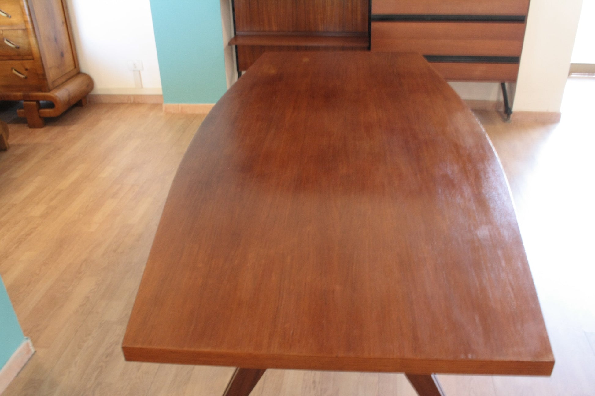 Tavolo Tolomeo in legno rettangolare di Ico Parisi ed Ennio Fazioli Italia 1958