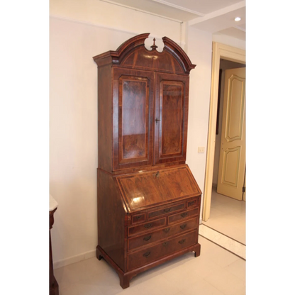 Trumeaux Secretaire scrivania cassettiera Luigi XVI Inglese vintage in noce Dario Raia Antiquariato Modernariato Vintage Armadietto secretaire Armadio secretaire Comodino a credenza Scrivania in legno Secretaire a cassetti Secretaire in rovere massello Secretaire intarsiato Secretaire vintage trumeaux