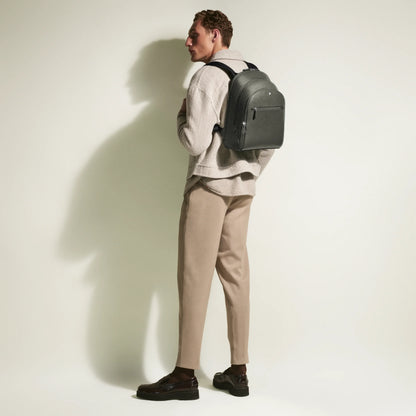 Montblanc Sartorial Medium Backpack with 3 Compartments, Medium Grey 199360