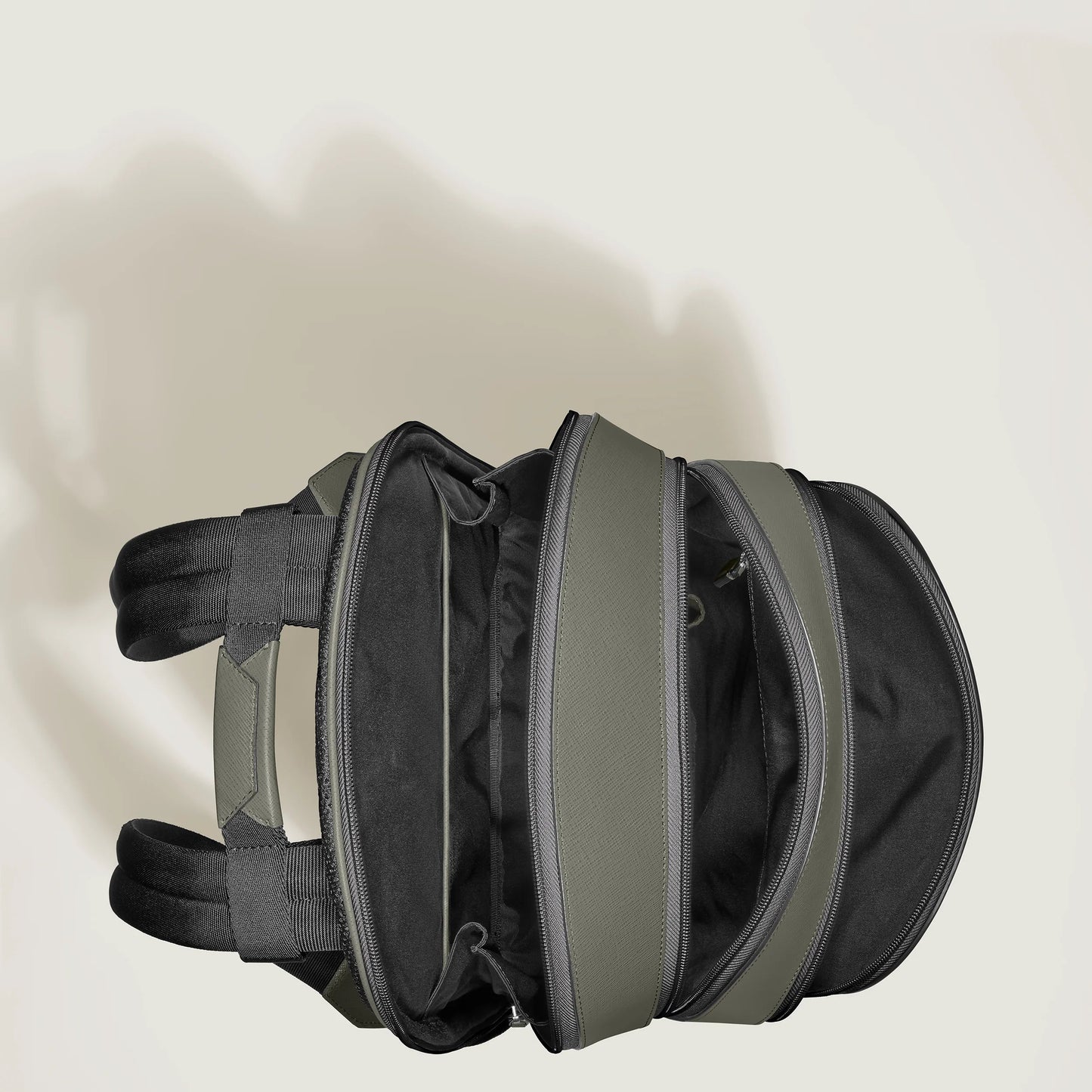 Montblanc Sartorial Medium Backpack with 3 Compartments, Medium Grey 199360
