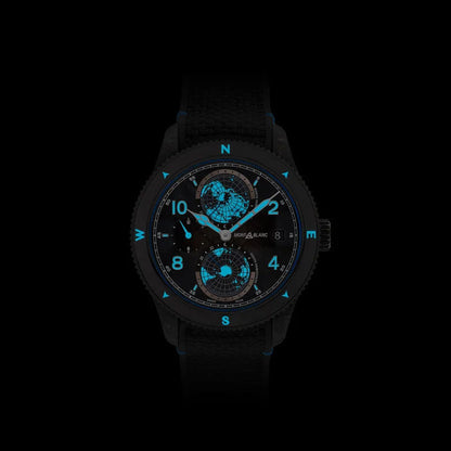 Montblanc Watch 1858 Geosphere Carbo₂ 0 Oxygen Limited Edition 1969 Pieces 43mm Black Automatic 132300