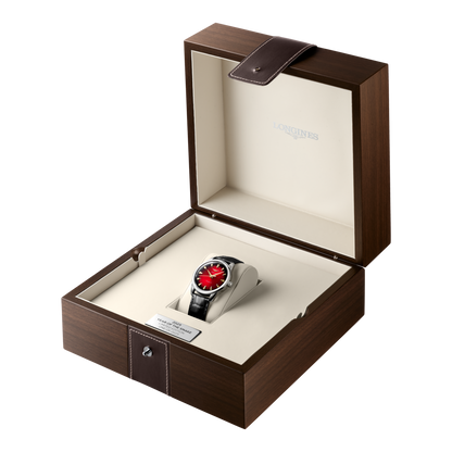 Longines horloge Conquest Heritage Year of the Snake Edition 40mm rood automatisch staal L1.651.4.09.2