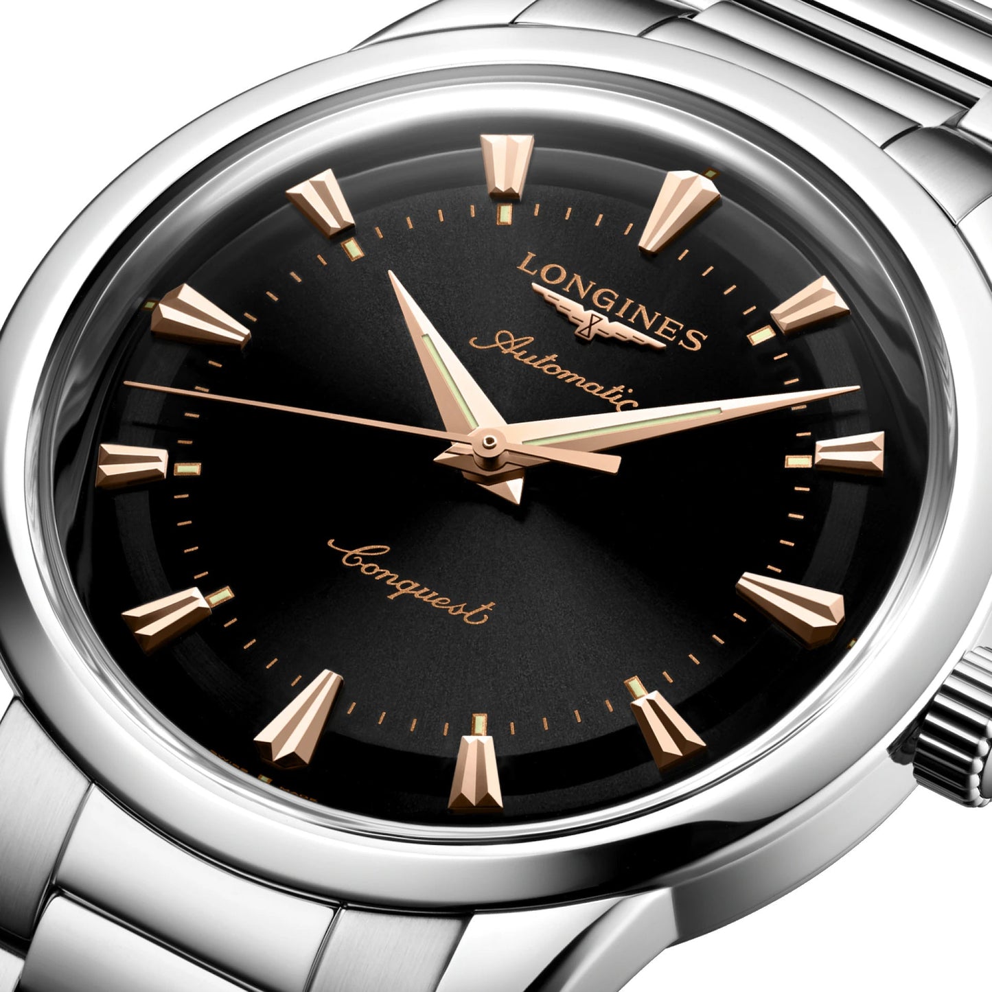 Longines Heritage Watch 40mm Black Steel Automatic L1.650.4.52.6