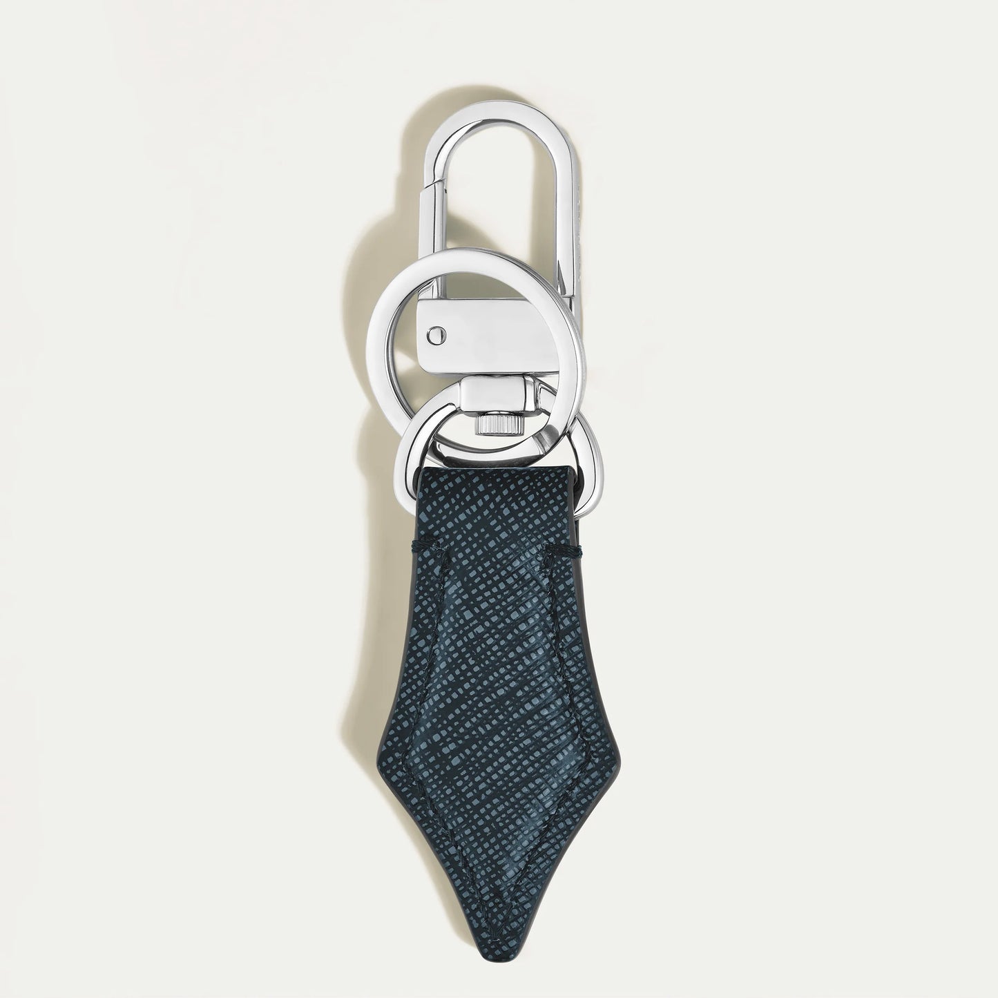 Montblanc Pen Nib Tweed Blue Keychain 220358