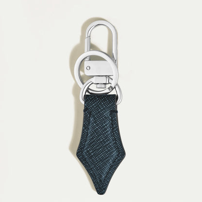 Montblanc Pen Nib Tweed Blue Keychain 220358