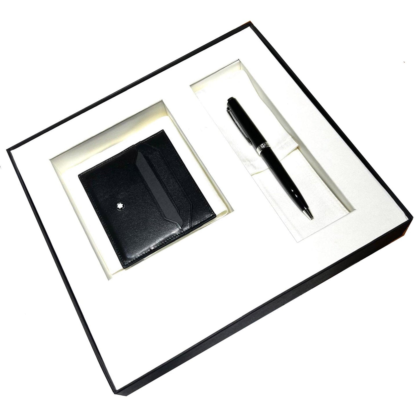 Montblanc Pix Ball Set and Credit Card Holder 6cc Meisterstuck Black 137793