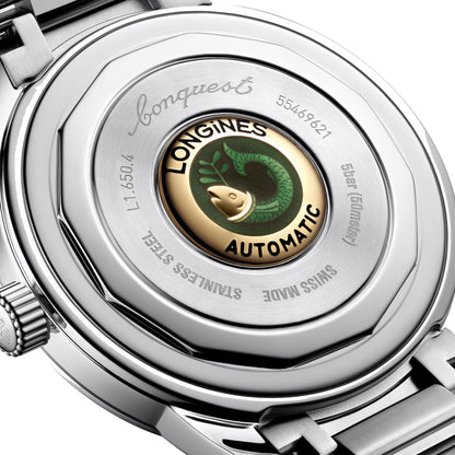 Longines Heritage Watch 40mm Black Steel Automatic L1.650.4.52.6