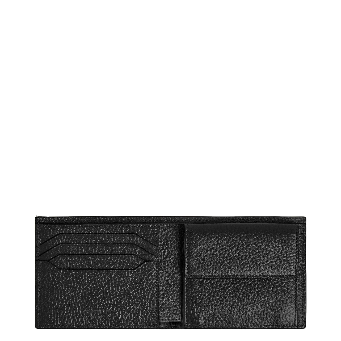 Montblanc wallet with coin pocket 4 compartments black 220217