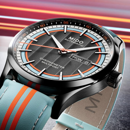 Mido watch Multifort Chronometer 1 Racer 42mm black automatic steel PVD finish black M038.431.36.051.00