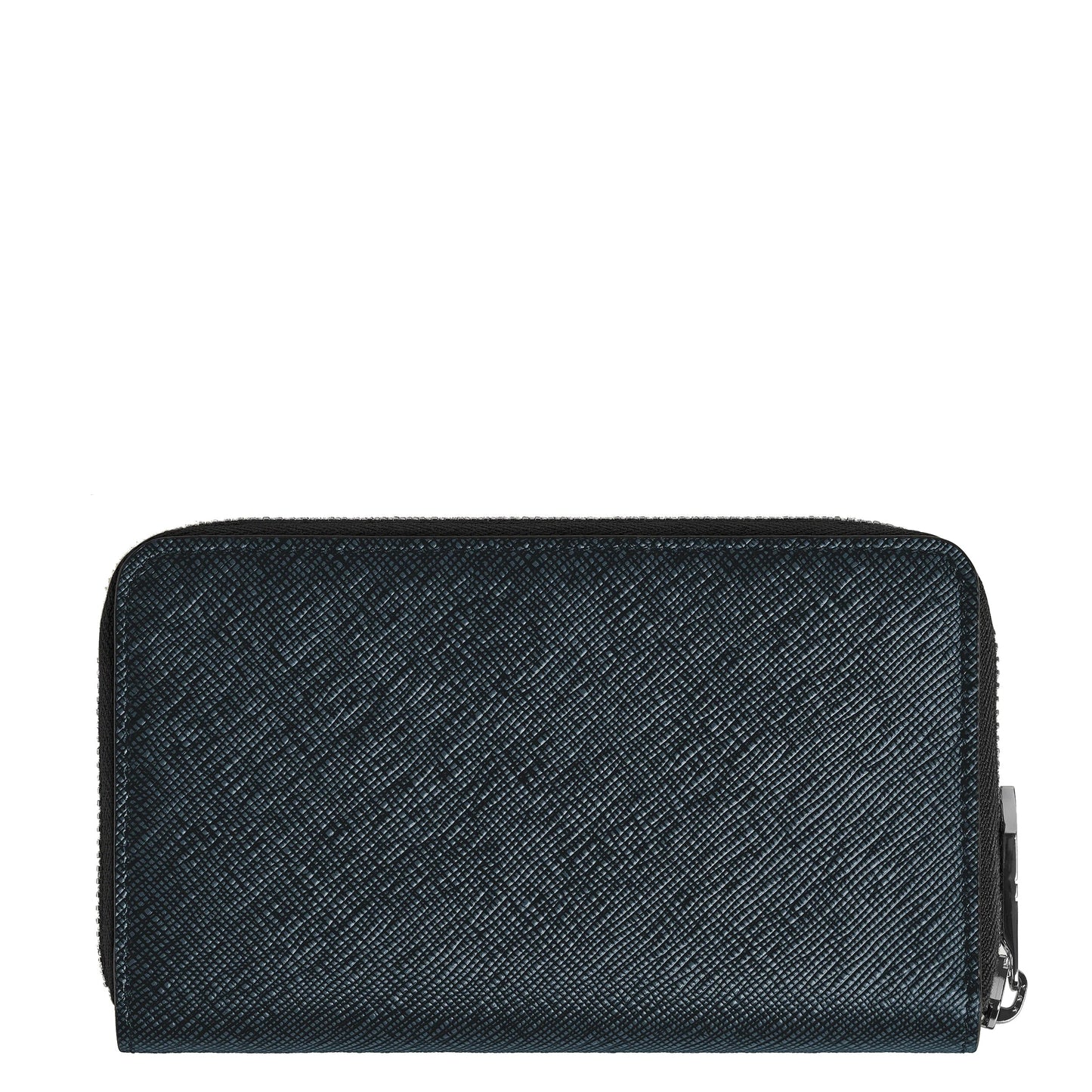 Montblanc Wallet 12 Compartments with Medium Zipper Sartorial Tweed Blue 220362