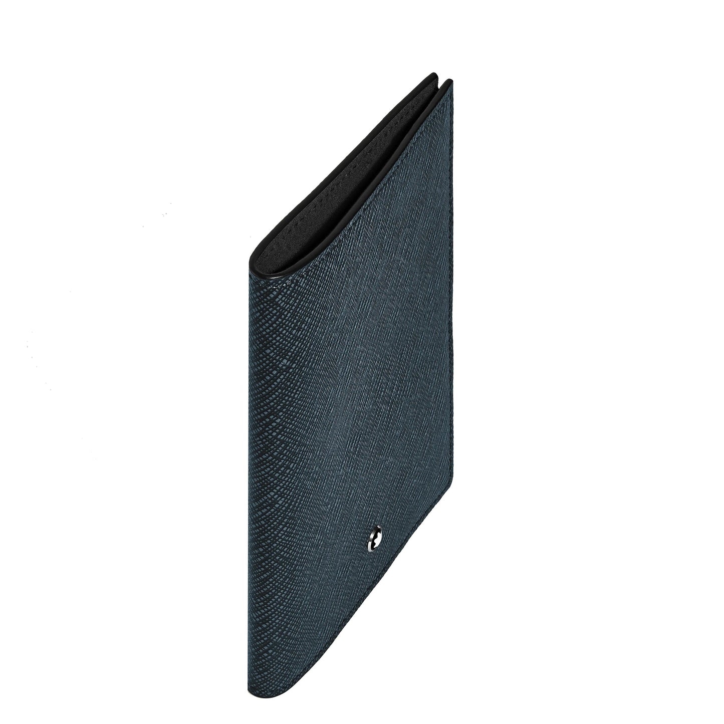 Montblanc Sartorial Tweed Passport Case Blue 220433