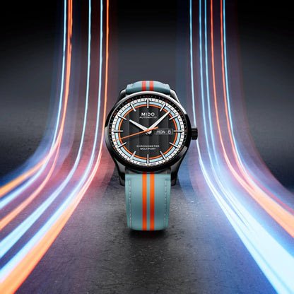 Mido watch Multifort Chronometer 1 Racer 42mm black automatic steel PVD finish black M038.431.36.051.00