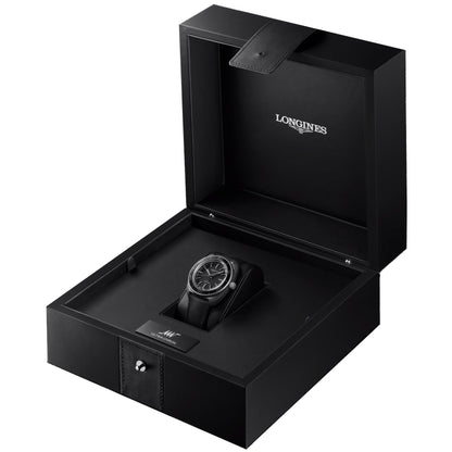 Longines Armbanduhr Ultra-Chron Carbon 43mm anthrazit automatisch Titan und Carbon L2.839.4.52.2