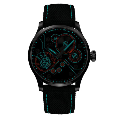 Mido Multifort Mechanical Watch Limited Edition 999 Pieces 44mm Anthracite Hand-Wound Steel M038.605.11.060.00