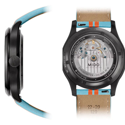 Mido watch Multifort Chronometer 1 Racer 42mm black automatic steel PVD finish black M038.431.36.051.00