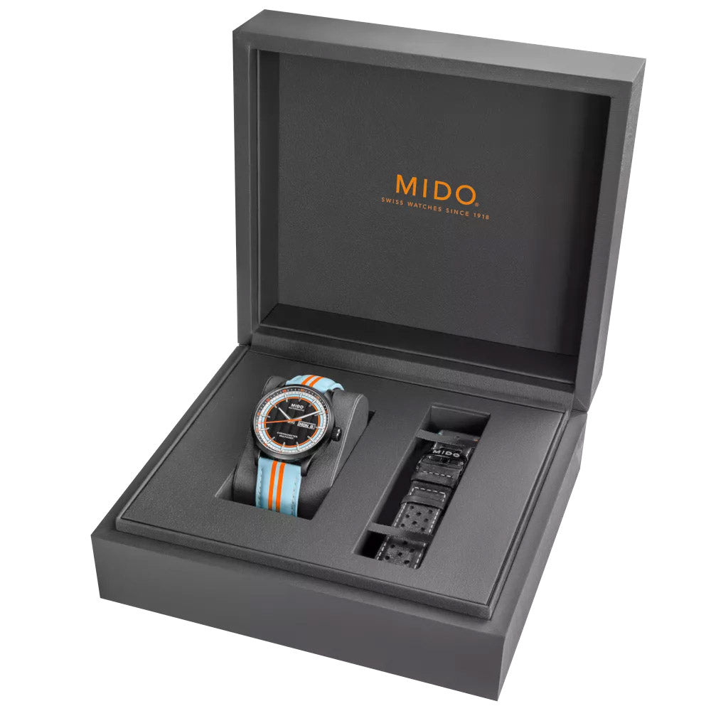 Mido watch Multifort Chronometer 1 Racer 42mm black automatic steel PVD finish black M038.431.36.051.00