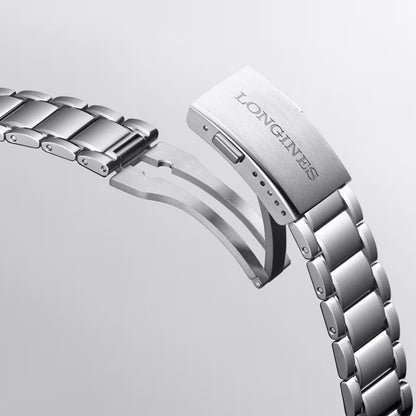 Longines Uhr Spirit Zulu Time 39mm anthrazit Automatik Stahl L3.802.4.60.6