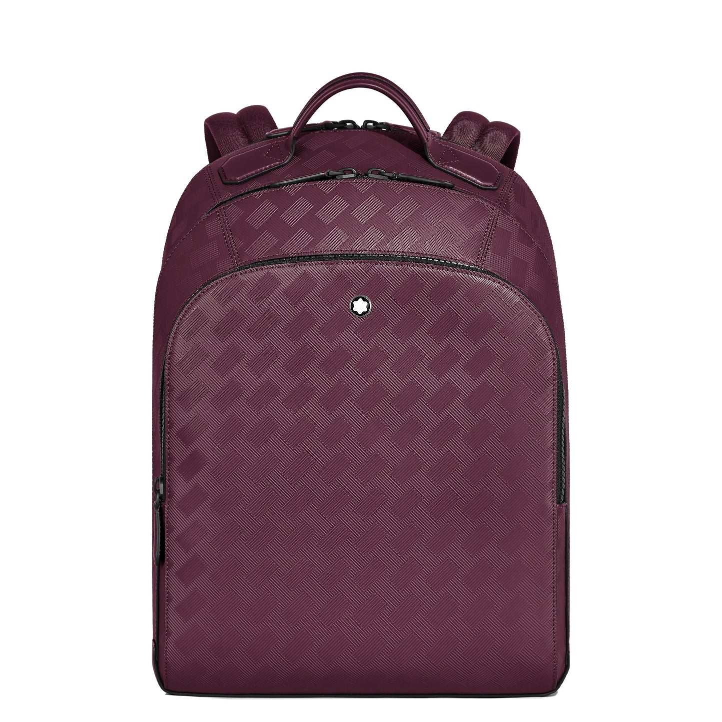Montblanc zaino medio extreme 3.0 in bordeaux con texture a diamante e computer portatile tasche interne